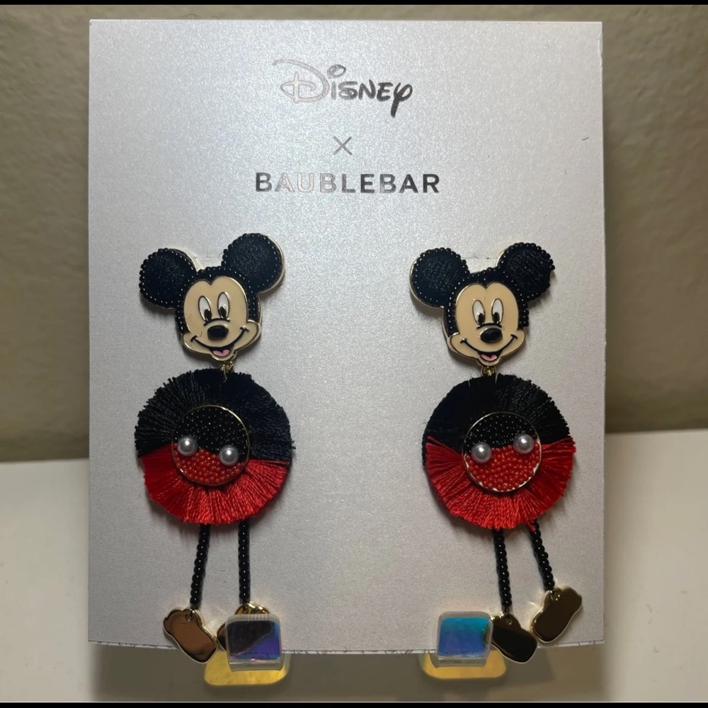Disney baublebar mickey earrings